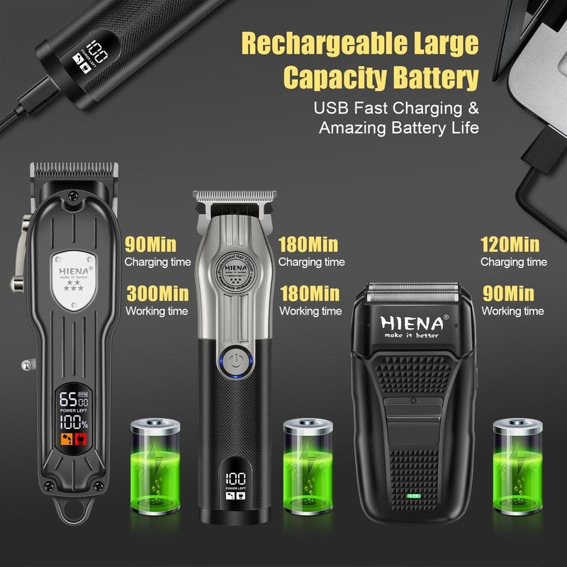 Professional Hair Clippers Men Cordless Electric Beard Trimmer and Foil Shaver S3