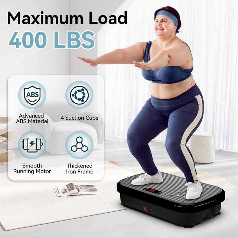 Vibration Plate Exercise Machine Weight Loss, Whole Body Vibration Plate for Lym4