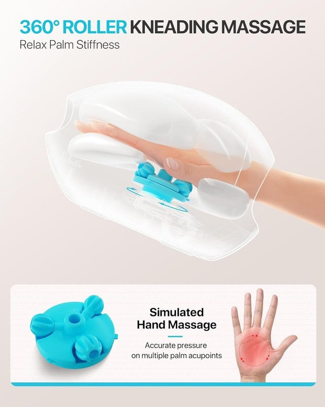 Heated Hand Massager Rechargeable Finger Compression Gift Men Women4