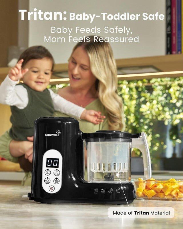 Baby Food Maker Steamer Blender Grinder One-Step Auto Cooking Black7