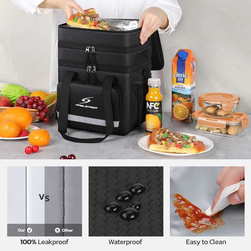 Insulated Lunch Bag Men Women Leakproof Cooler Lunch Box Tote Bag Portable Lunch1