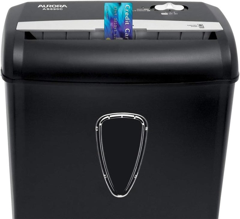 AS890C 8 Sheet Cross Cut Paper/Credit Card Shredder with Basket4