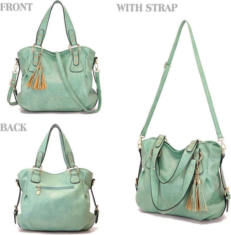 Women Fashion Handbag Set 4PCS Shoulder Bag Satchel Hobo Tote Purse2