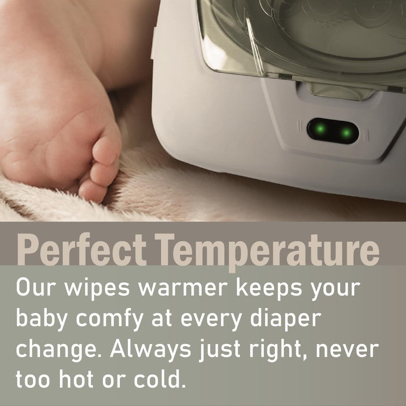 Baby Wipe Warmer Dispenser w/ LED Night Light Dual Heat Design2