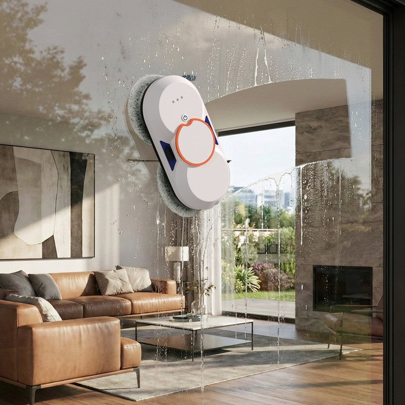 Smart Window Cleaning Robot with 5600Pa Suction Power, Double Automatic Water Sp3