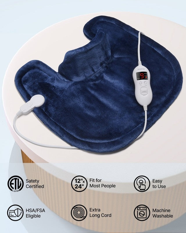Extra Large Heating Pad for Shoulders Neck and Back, 9 Temperature Settings, Fsa5