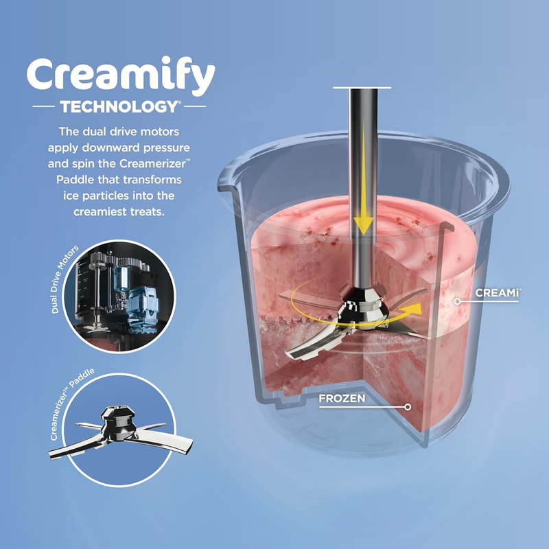 Ninja Creami NC299AMZ Ice Cream Maker 7 in 1 16oz Pint Black2