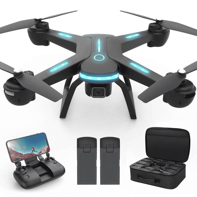 JY03 1080P FPV Drone w/ HD Camera Optical Flow 2 Batteries RC Quadcopter0