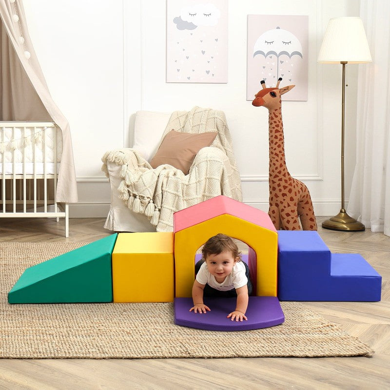 6PCS Soft Climbing Toys for Toddlers – Foam Climb & Crawl Play Set3