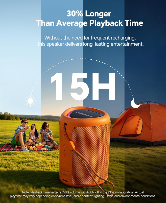 Portable Bluetooth Speaker BT 5.3 IPX5 Waterproof TWS Beach Pool Travel3