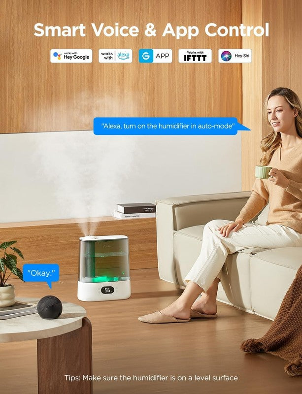 Smart Humidifier 6L Cool Mist WiFi 60H Aroma Diffuser Auto Mode Alexa Compatible1