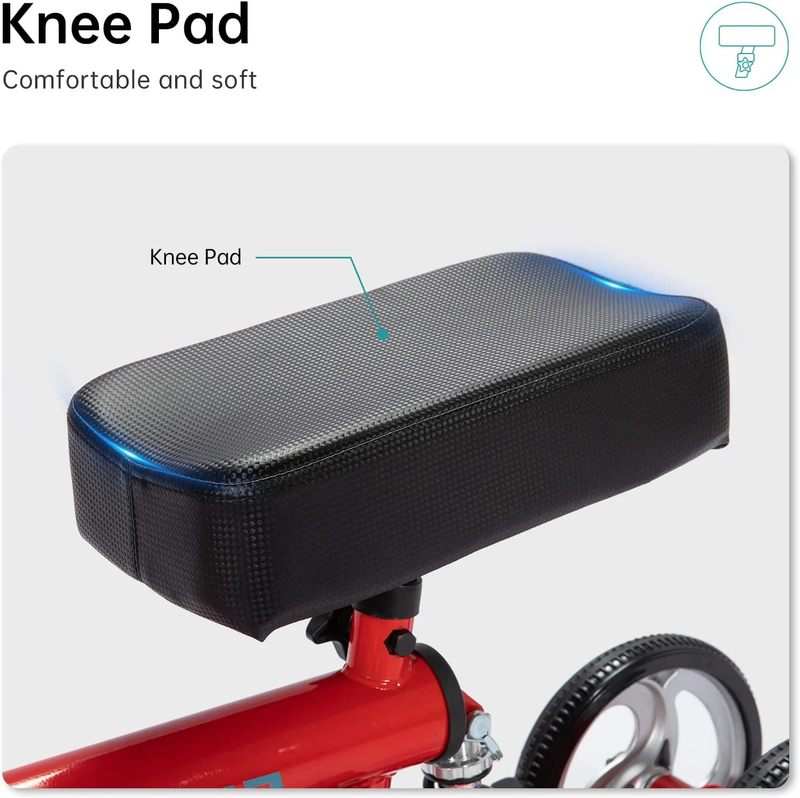 Knee Scooter Steerable Deluxe Medical Knee Walkerfor Foot Injury Crutch Alternat4