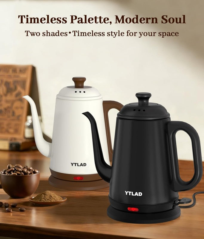 Gooseneck Electric Kettle 1L 1000W Fast Boil Pour Over Coffee Tea Black6