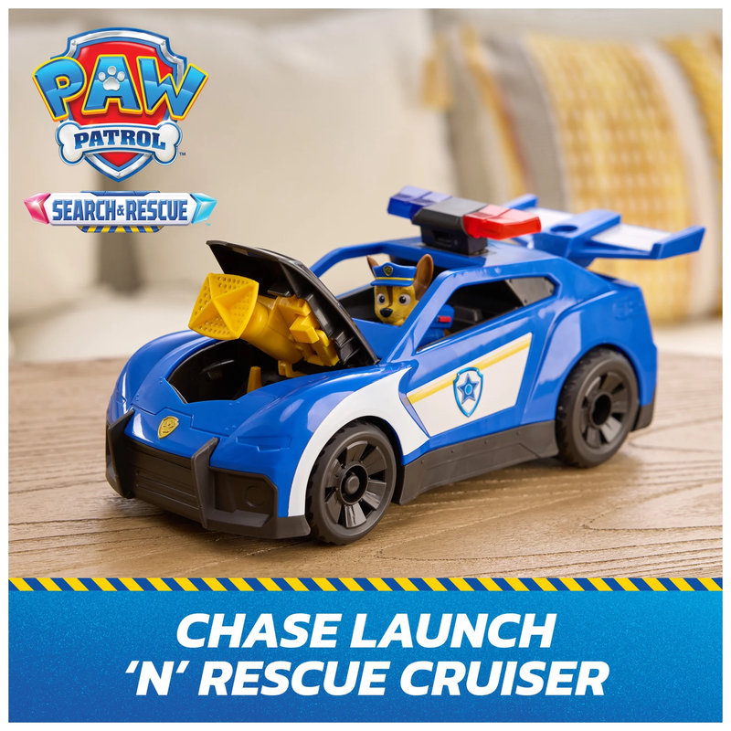 Search & Rescue Police Pup Launch N Rescue Cruiser w/ Figure Lights Sound1
