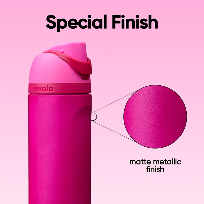 Owala FreeSip 24oz Insulated Stainless Steel Water Bottle Read My Lips5