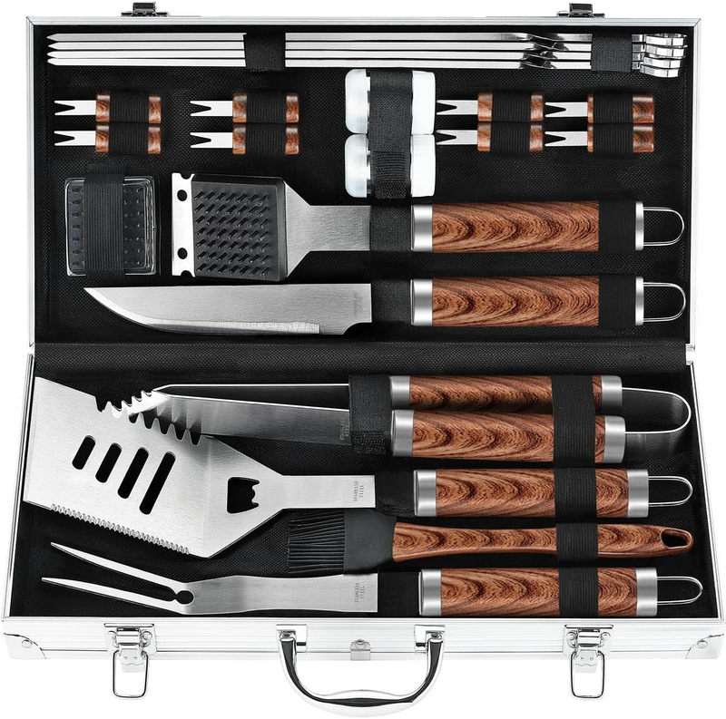 22PCS BBQ Grill Tools Set Stainless Steel with Case Gift for Men9