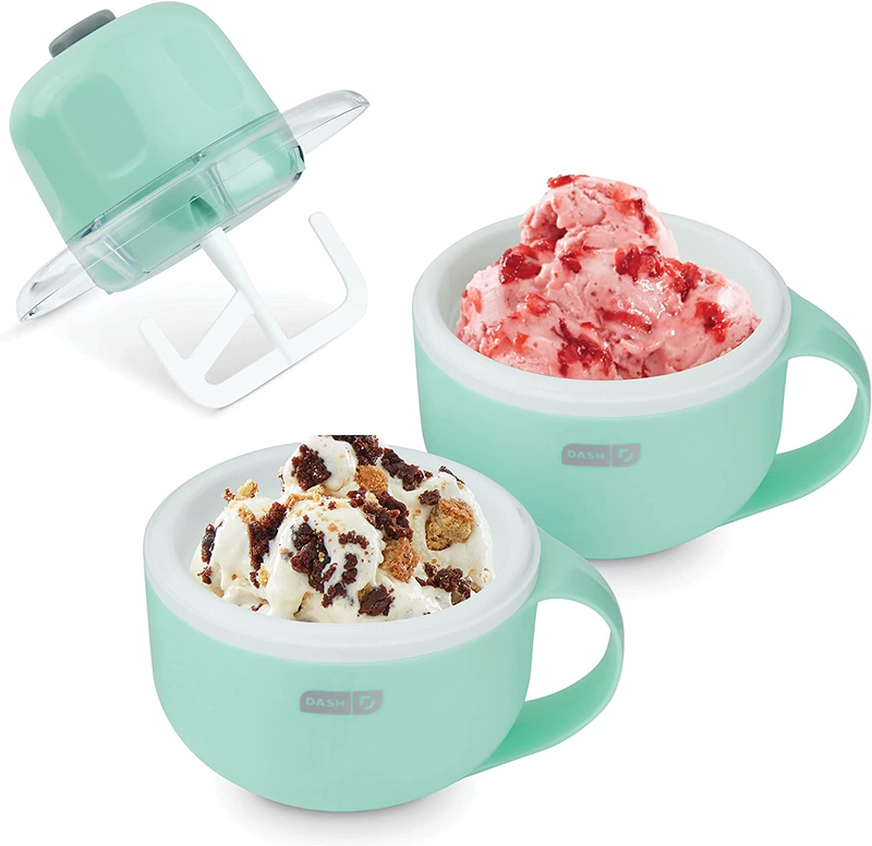 My Mug Aqua Ice Cream Maker: Soft Serve & Gelato Machine with 2 Bowls0
