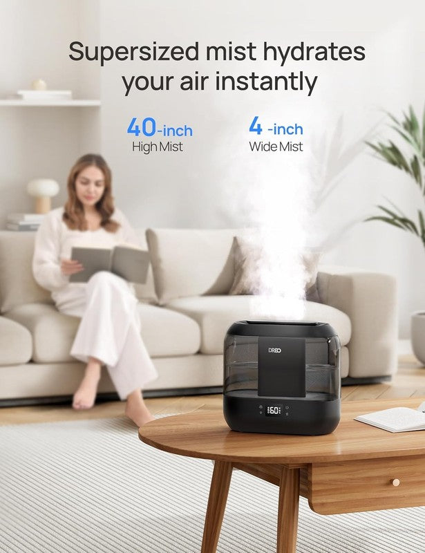 Smart Humidifier 4L Top Fill Cool Mist 36H App Voice Control Black3
