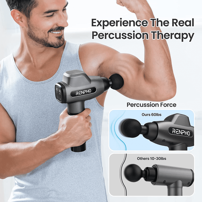 Muscle Massage Gun Deep Tissue Pain Relief 6 Heads FSA HSA Eligible Black7