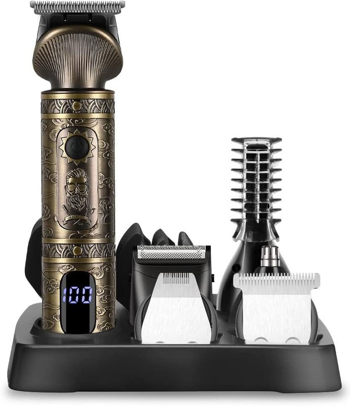 7-in-1 Beard Trimmer Kit for Men - Cordless T-Blade Hair Clipper & Grooming Set8