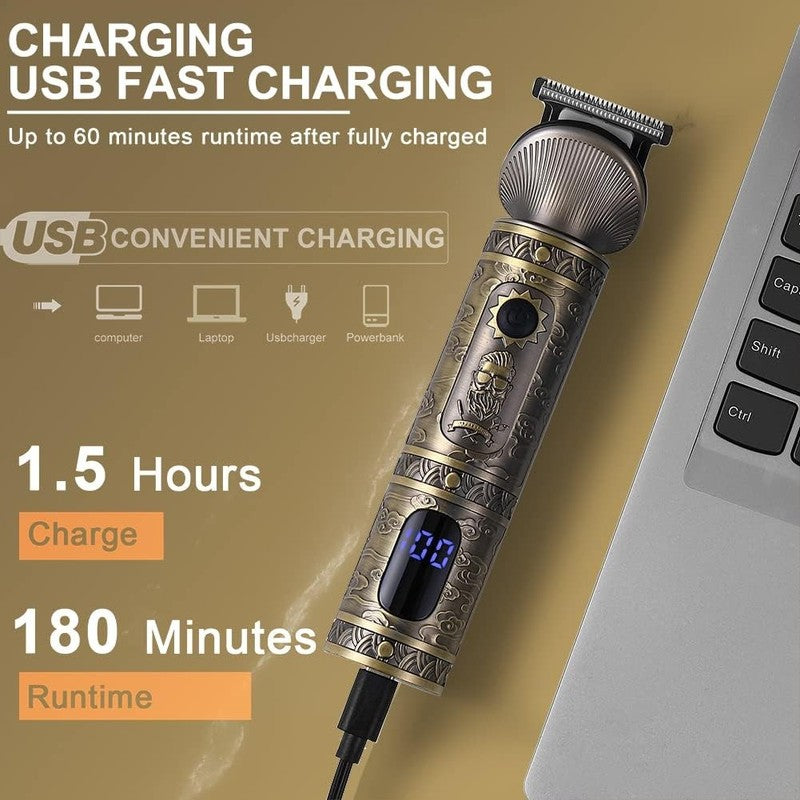 7-in-1 Beard Trimmer Kit for Men - Cordless T-Blade Hair Clipper & Grooming Set6