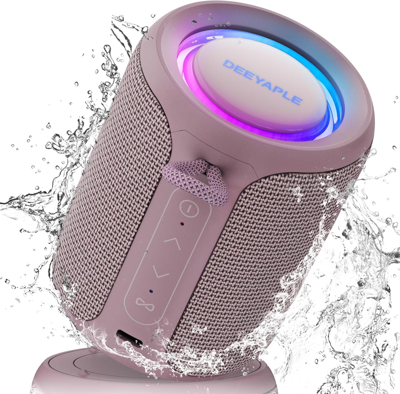 Portable Bluetooth Speaker 15W IP67 Waterproof TWS BT5.3 Light Pink9