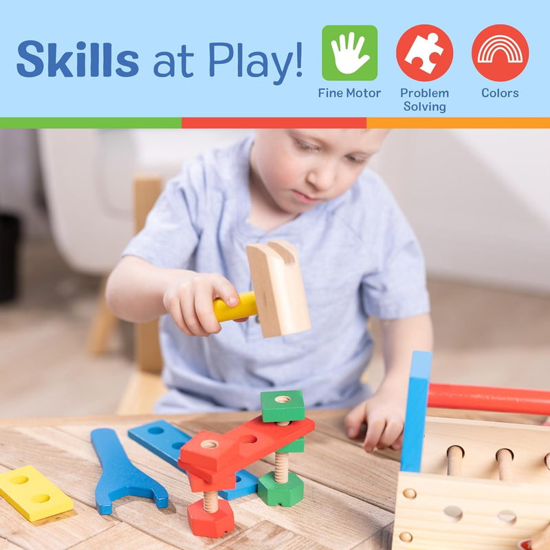 Take Along Tool Kit Wooden Construction Toy (24 Pcs)4