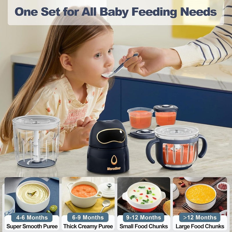 10-in-1 Baby Food Maker Processor Blender with Glass Bowls & Storage Containers5