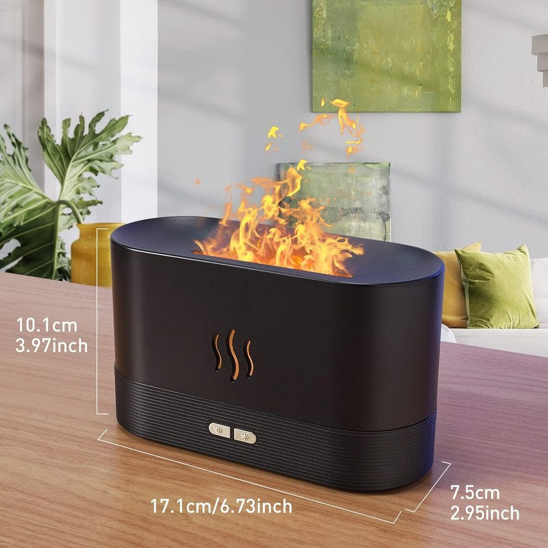 Colorful Flame Air Aroma Diffuser Humidifier, Upgraded 7 Flame Colors Noiseless 2