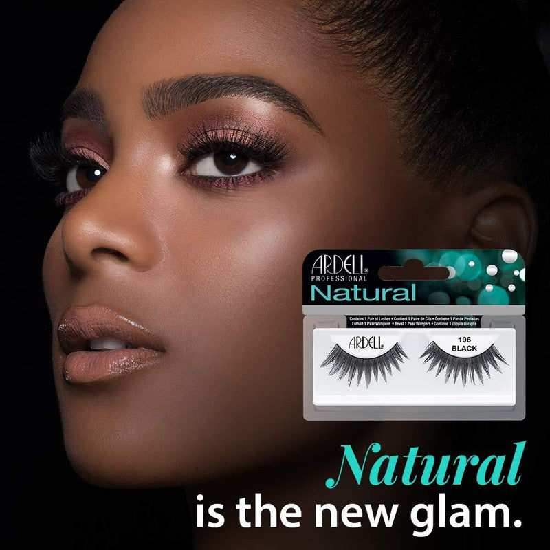 Natural 106 False Eyelashes - Lightweight, Long-Lasting, 4 Pack for Daily Use1