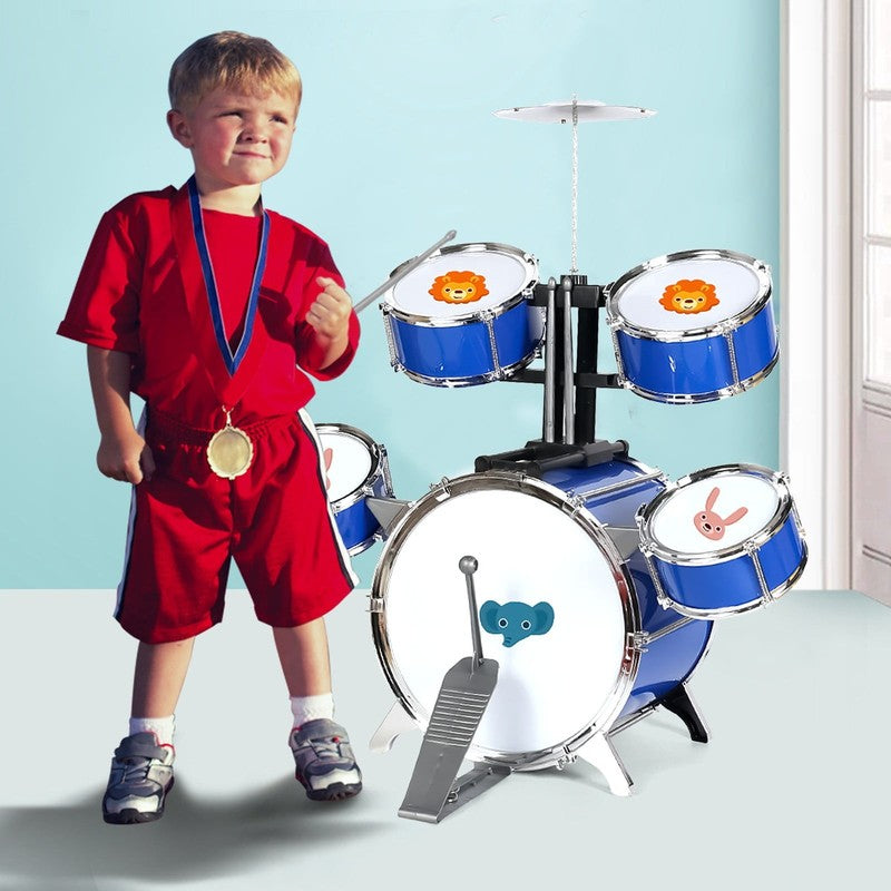 Kids Mini Drum Set for Toddlers Beginners Drum Set,5 Drums Percussion Set with C8