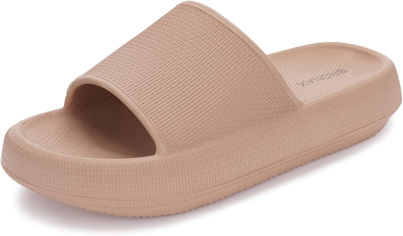 Pillow Slippers Women Men House Slides Cushioned Thick Sole Sandals0