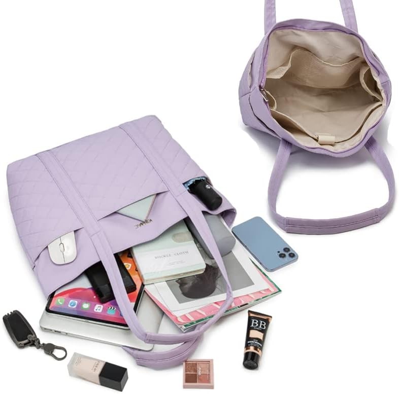 Women Laptop Tote Bag 15.6" Work Office Top Handle Business Travel Bag2
