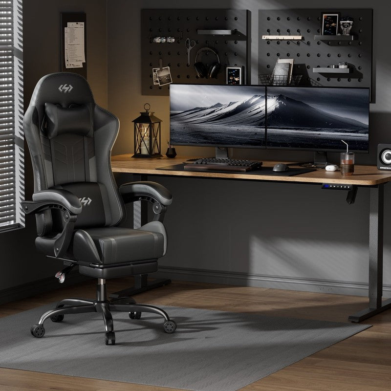 Gaming Chair with Pocket Spring Cushion, Gamer Chair with Lumbar Massage, Gaming1