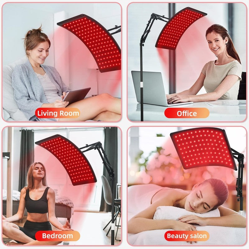 Red Light Therapy for Face and Body, Red Infrared Light Therapy Lamp with Stand 3