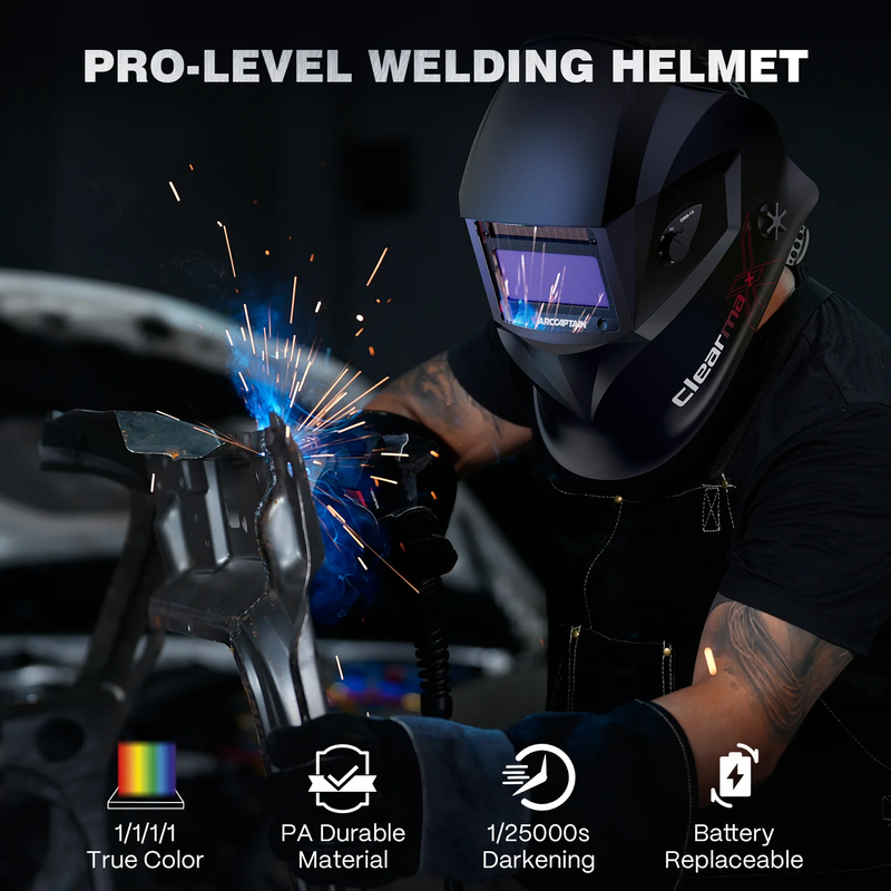 Small View Auto Darkening True Color Welding Helmet4