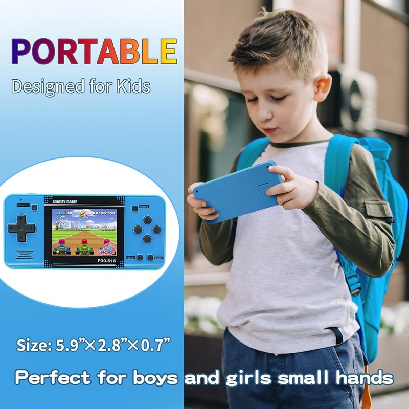 Handheld Game for Kids  Preloaded 220 Retro Video Games, Portable Gaming Player 3