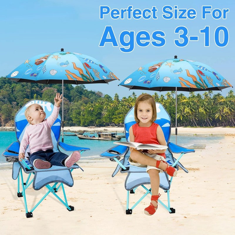 Kids Outdoor Folding Camping & Lawn Chair w/ Cup Holder & Carry Bag5