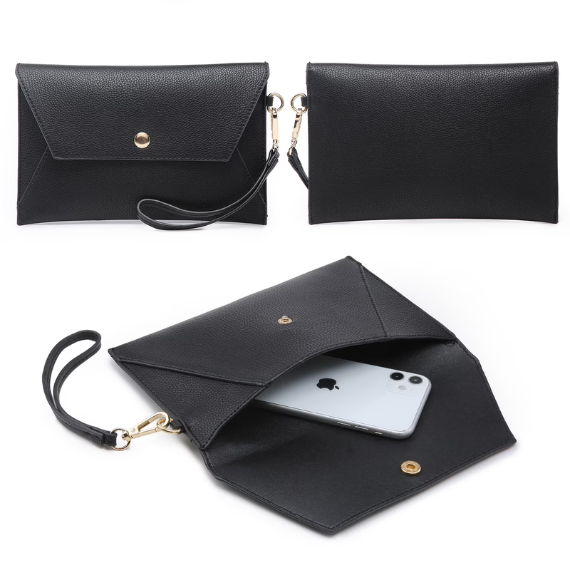 Womens Satchel Handbag Tote Work Shoulder Bag with Matching Clutch6