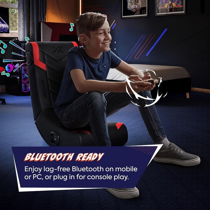 Floor Gaming Rocker Chair w/ Built In Audio, Foldable for Kids & Teens4
