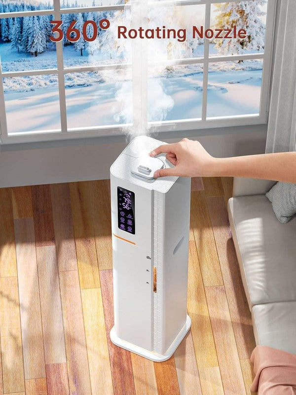 2.64Gal Warm Cool Mist Humidifier Large Room Top Fill Quiet 3 Modes Light7