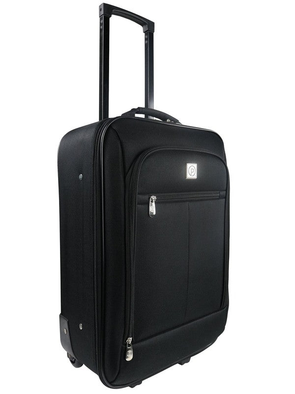 Pilot Carry on 18" Softside 2 Wheel Luggage for Travel, Black9