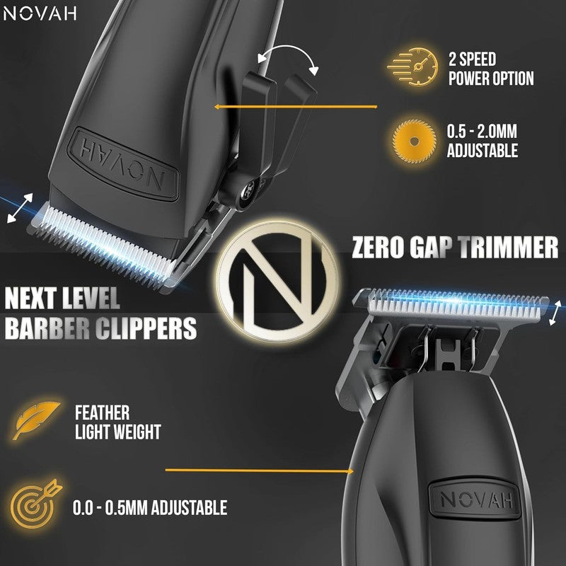 Novah  Professional Hair Clippers for Men, Professional Barber Clippers and Trim1