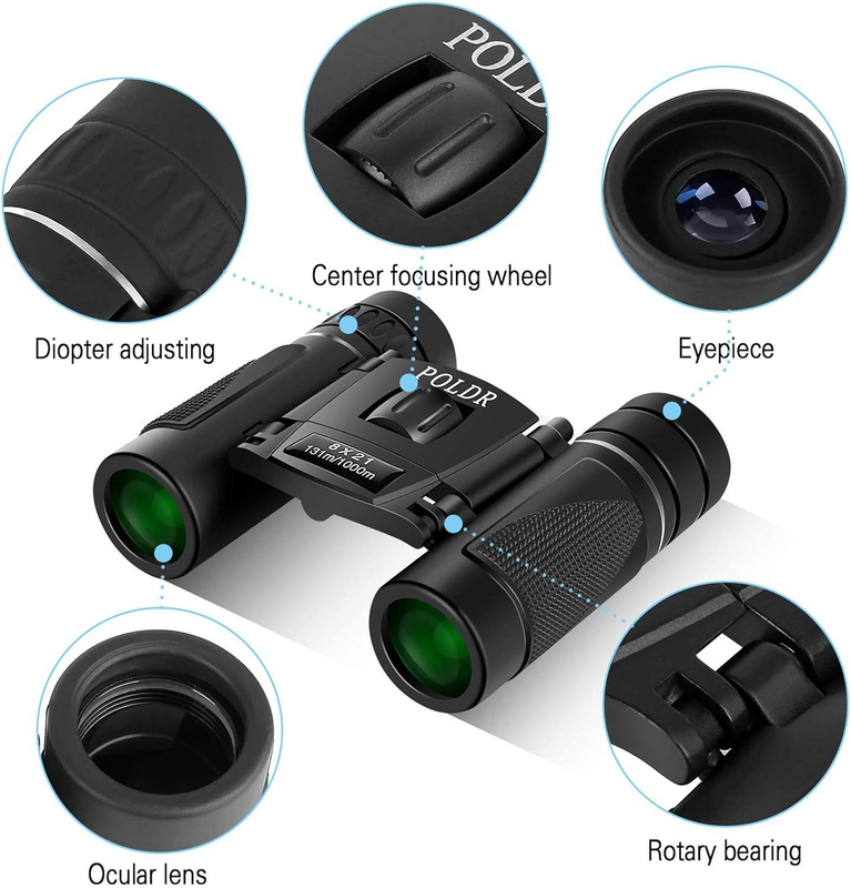 8x21 Compact Binoculars Adults Kids Bird Watching Travel Concerts2