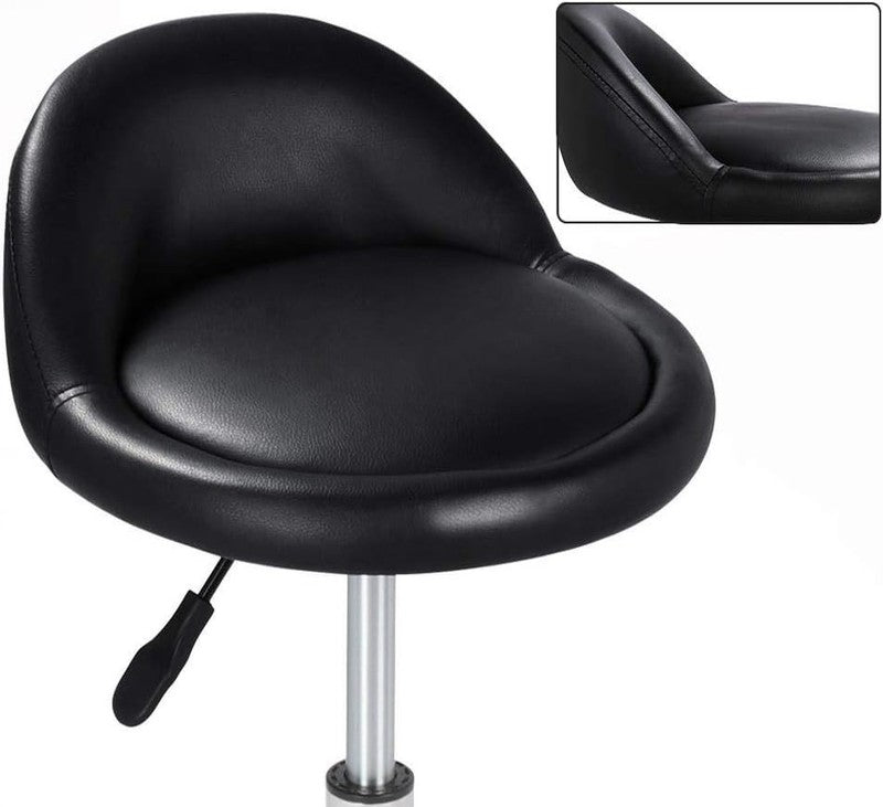 Ergonomic Height Adjustable Rolling Salon Stool with Backrest for Spa & Clinic7