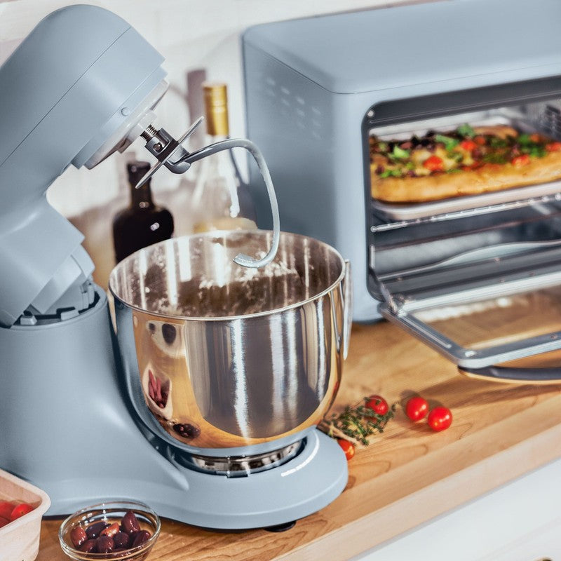Beautiful 5.3 QT Stand Mixer w/ Flat Beater, Dough Hook by Drew Barrymore Blue4