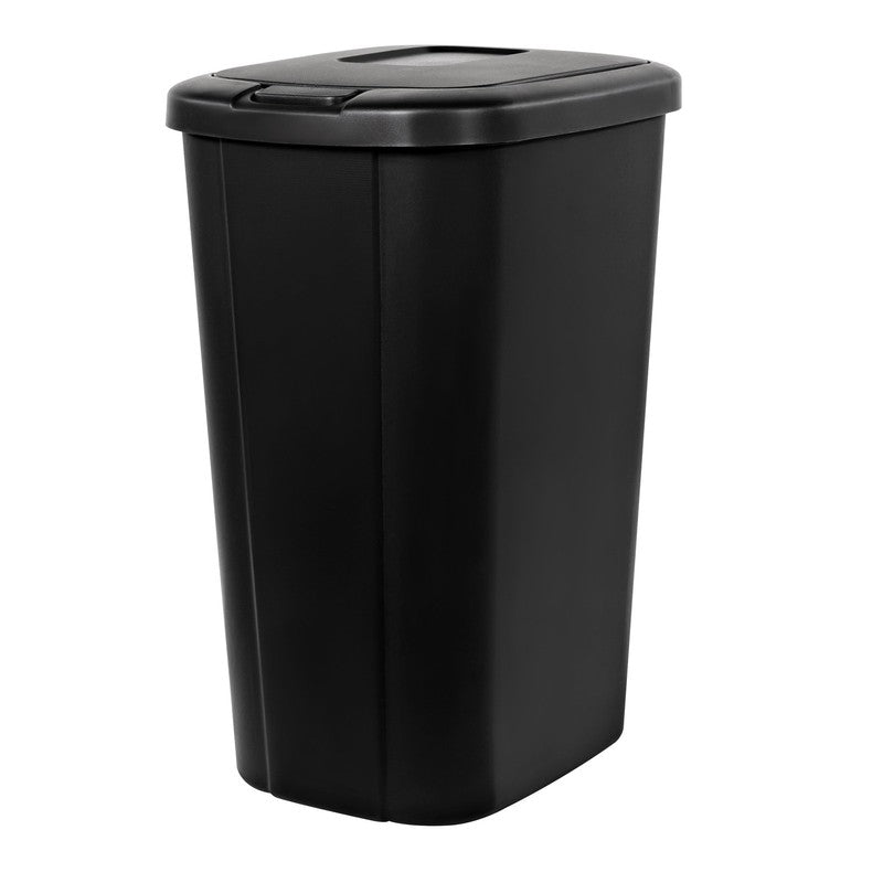 Kitchen Trash Can, 13.3 Gallon Plastic Touch Top Garbage Bin with Push Button Li9