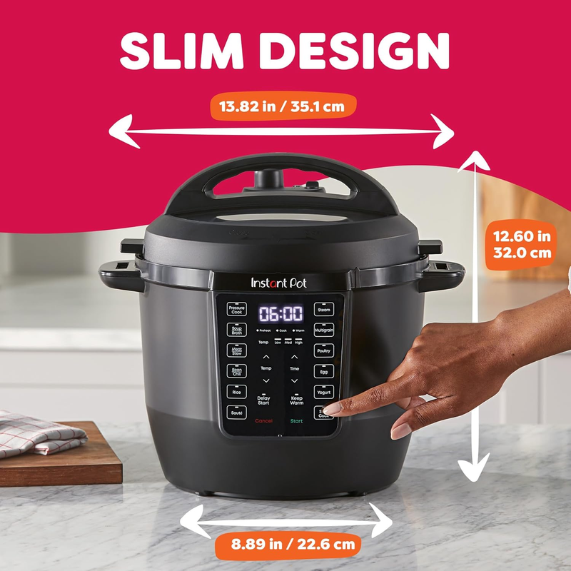 6QT RIO 7 in 1 Multi Cooker Pressure Slow Cook Sauté Steam Rice Yogurt Black5
