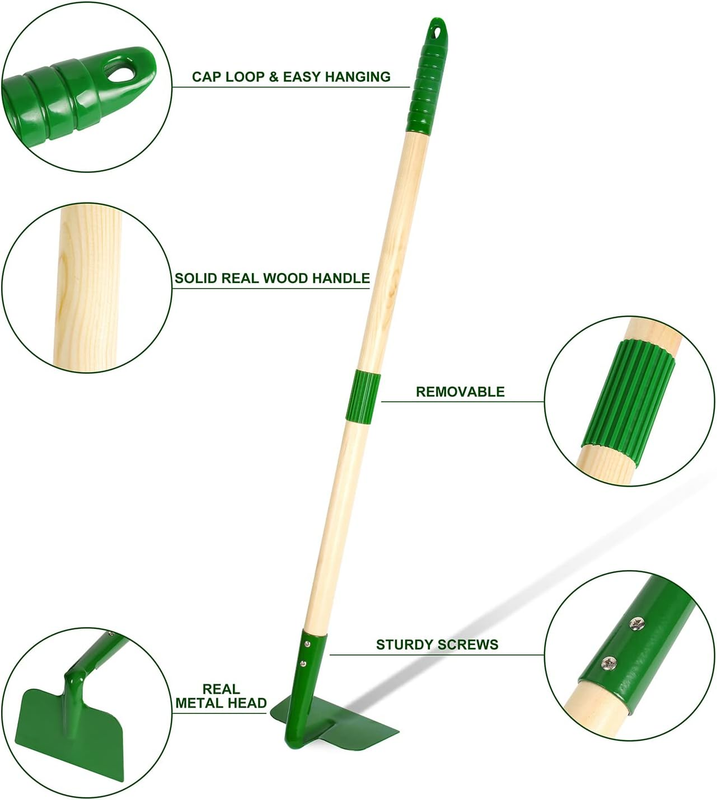 Kids Gardening Tools Set   7Pcs Wheelbarrow Set for Kids with Shovel, Rake, Leaf5