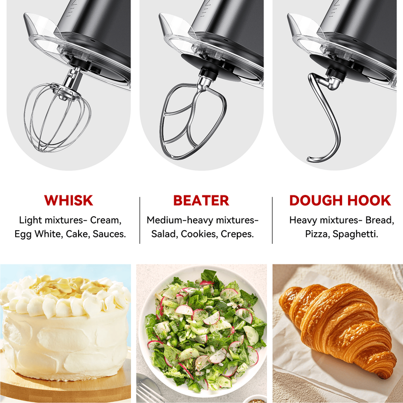 7.4QT Stand Mixer 800W 12 Speed Kitchen Electric Mixer Dough Hook Whisk Beater2